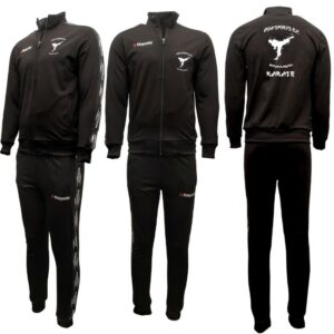 Tracksuit in black from all sides